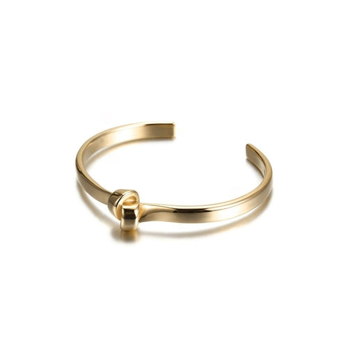 Gold Love Knot Cuff Bracelet