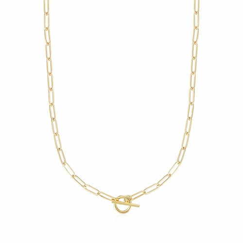 Gold Paperclip Chain Necklace