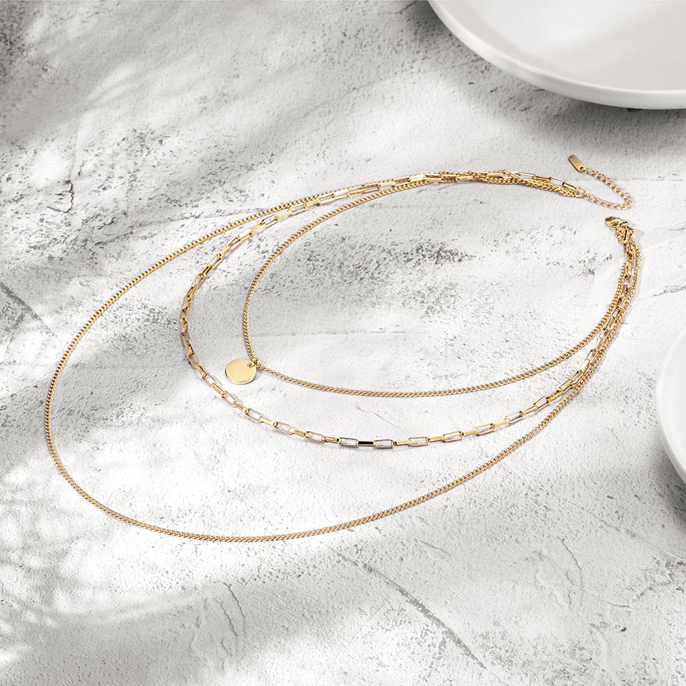 Gold Chain Necklace Set