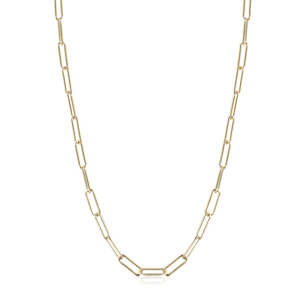 Gold Paperclip Chain Necklace