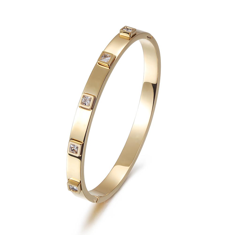 Stone Bangle Bracelet