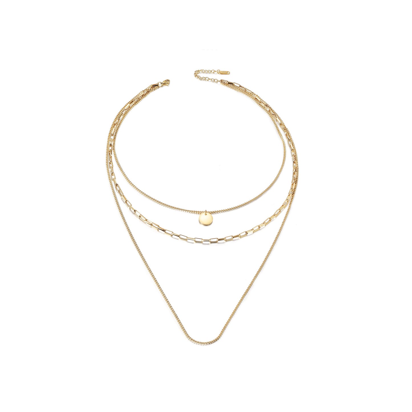 Gold Chain Necklace Set