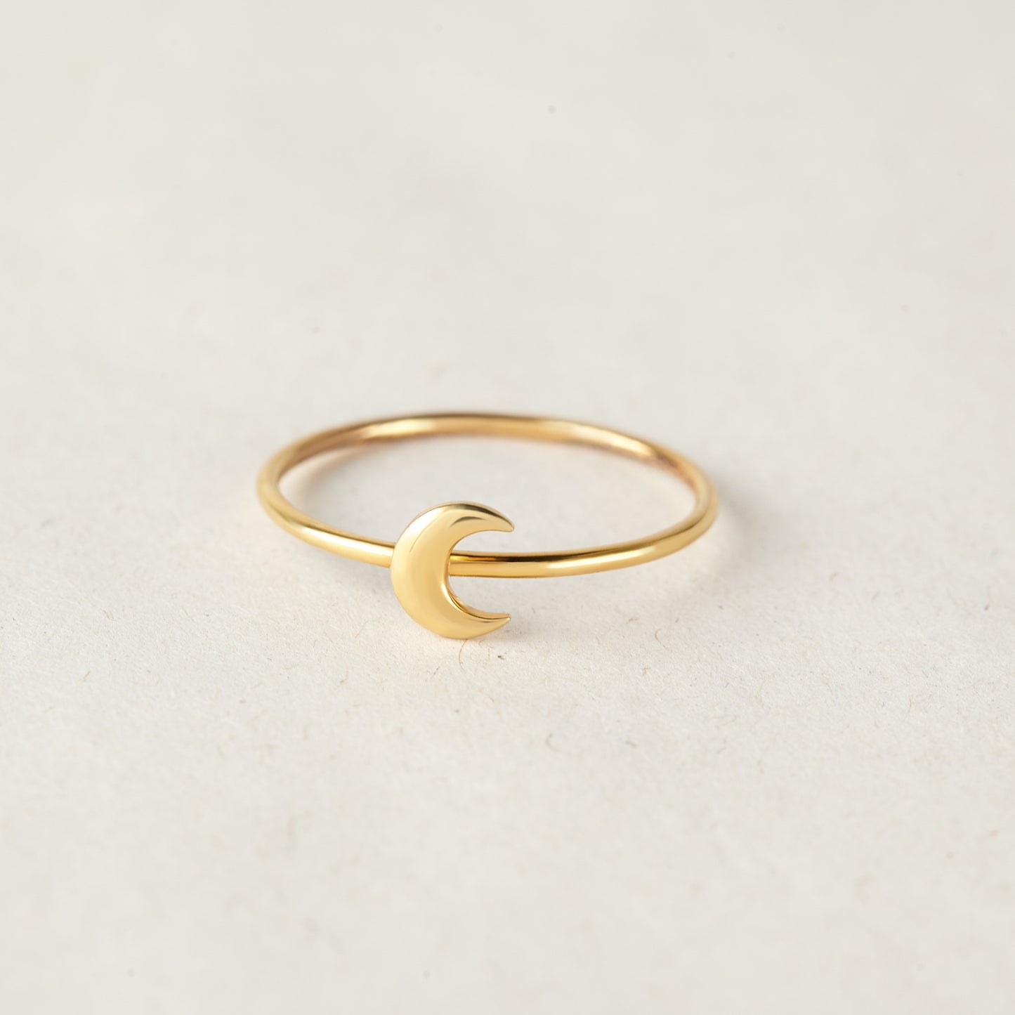 Minimalistic Moon Ring