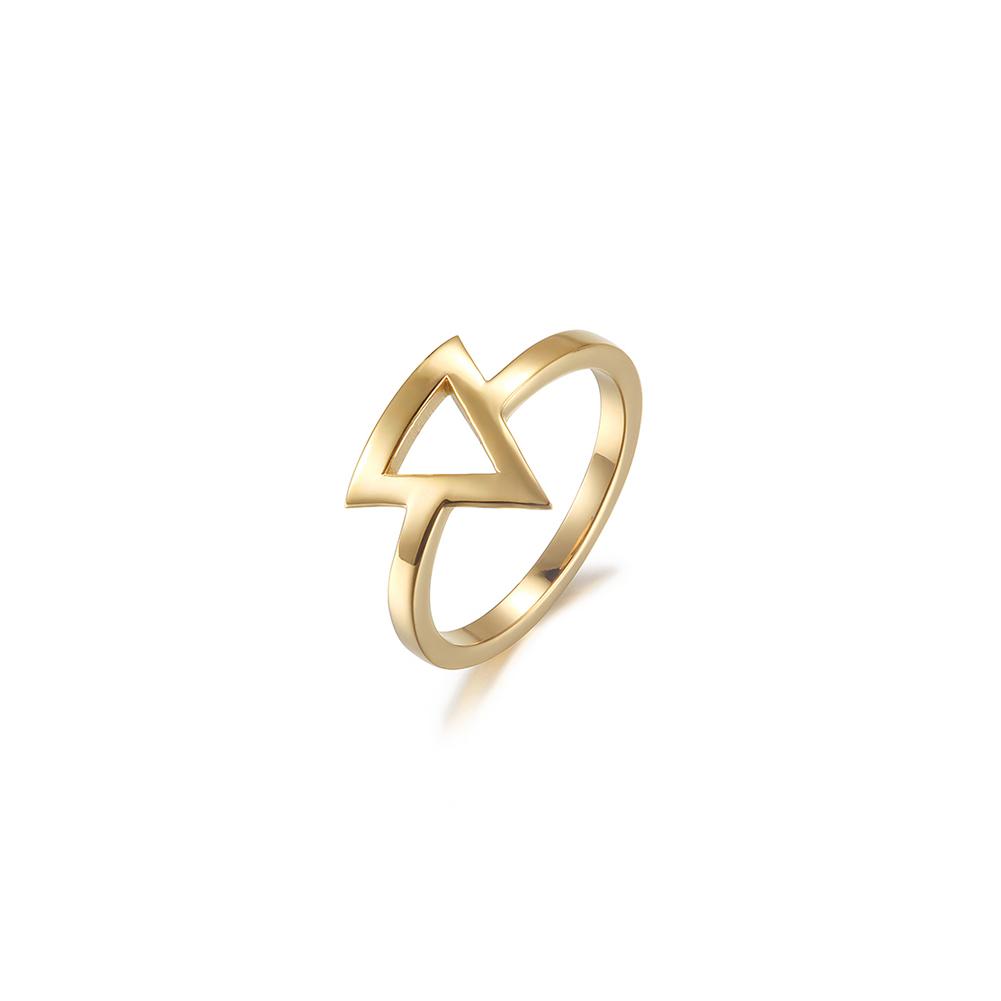 Open Triangle Stack Ring