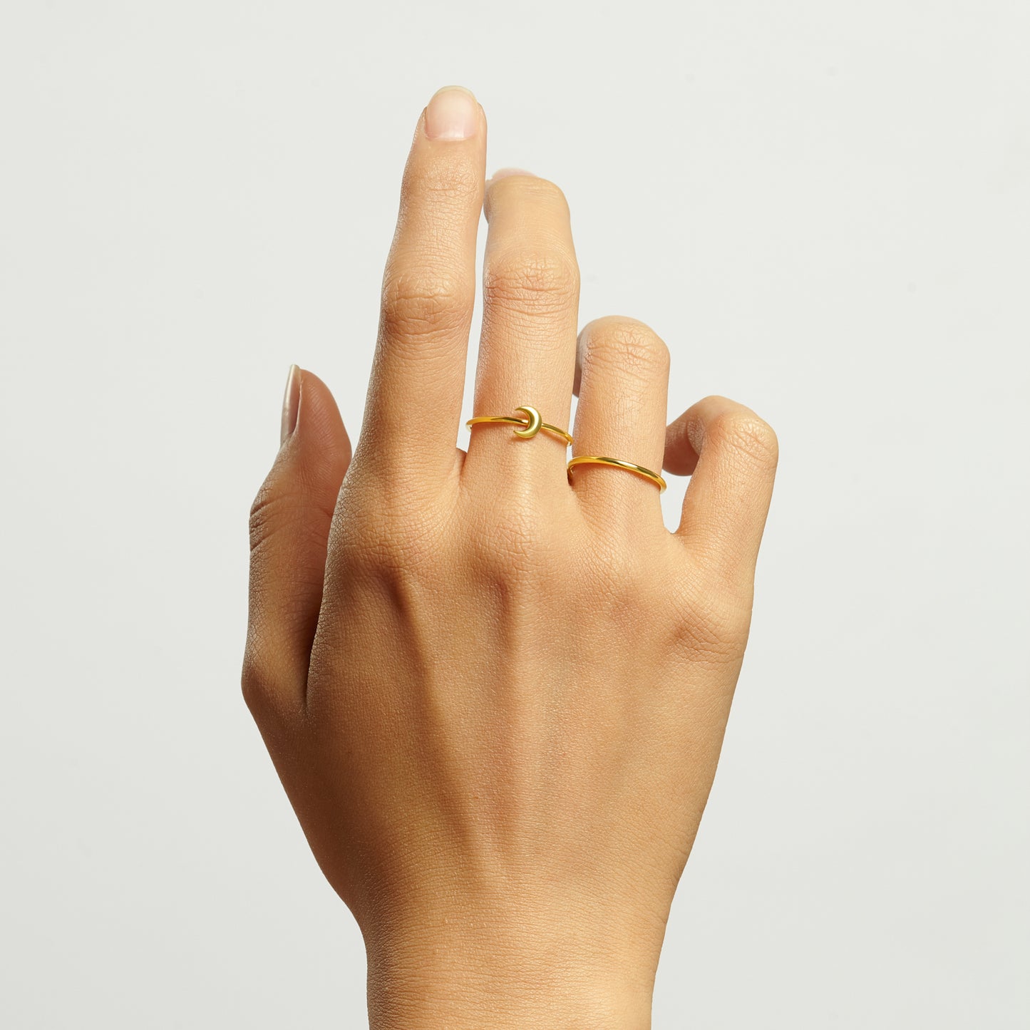 Minimalistic Moon Ring