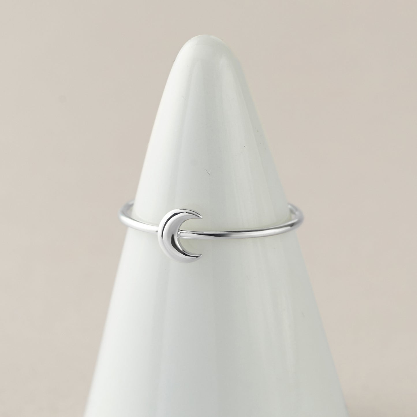 Minimalistic Moon Ring