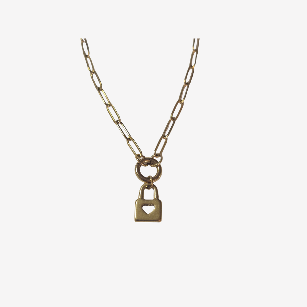 Love Lock Charm Necklace