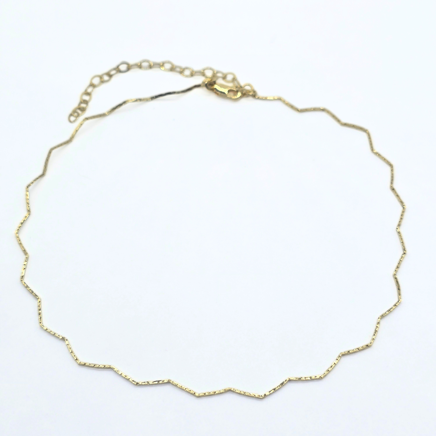 Gold Wave Choker Necklace