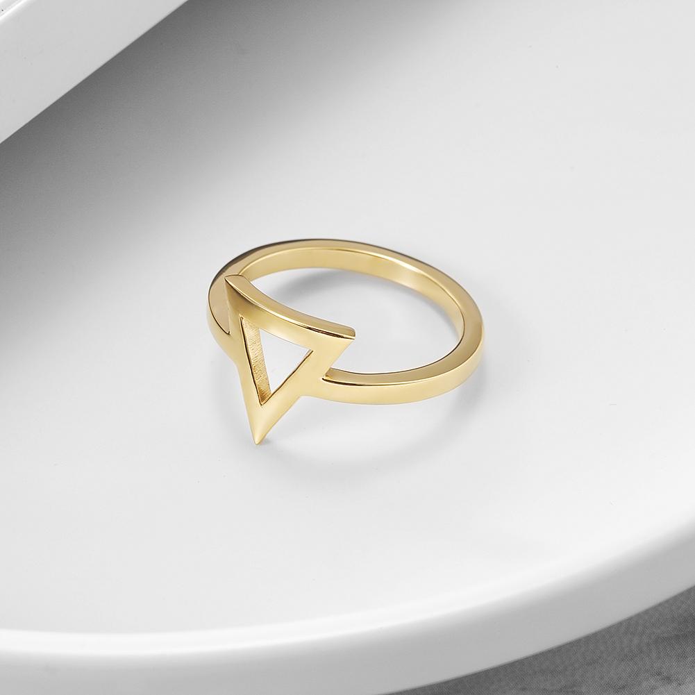 Open Triangle Stack Ring