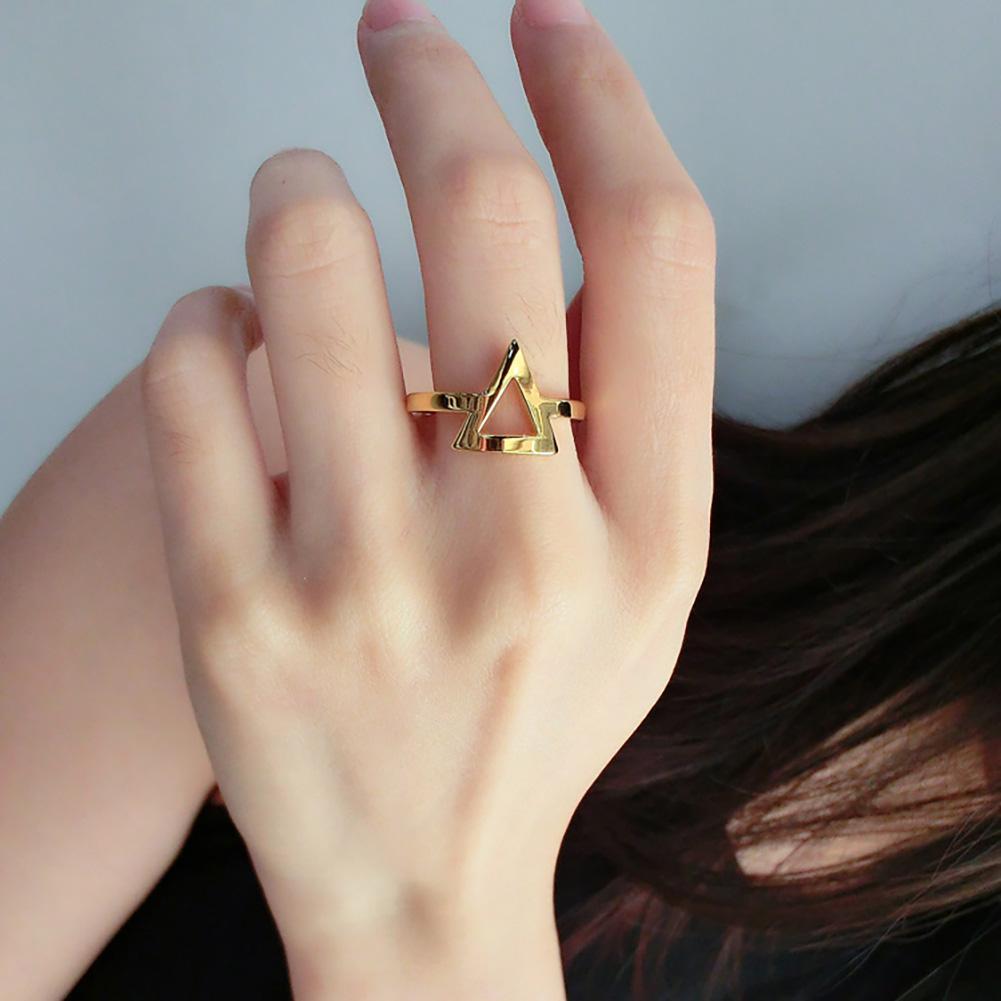 Open Triangle Stack Ring